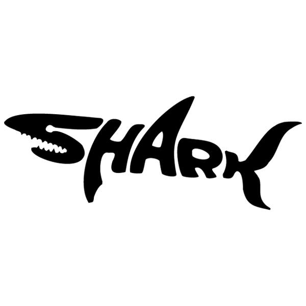 Wandtattoos: Typografischer Hai