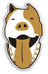 Aufkleber: Amerikanischer Pitbull Terrier