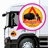 Aufkleber: Schild Abfalltransportfahrzeug 4