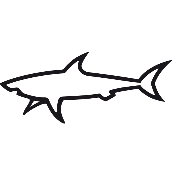 Aufkleber: Hai-Silhouette