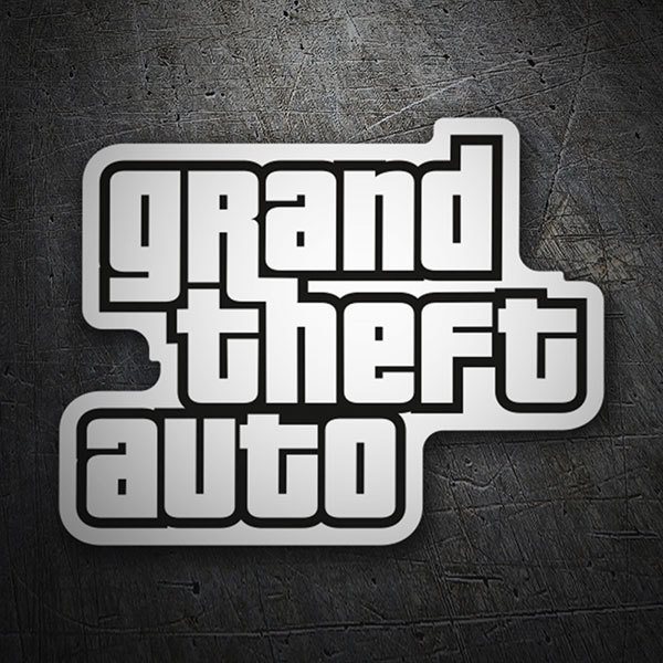 Aufkleber: Grand Theft Auto Logo