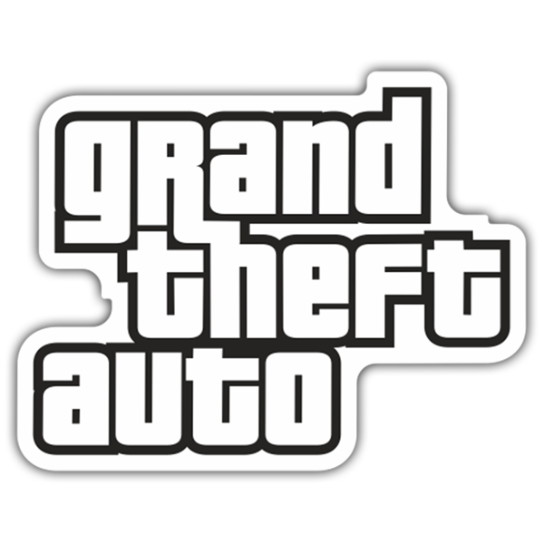 Aufkleber: Grand Theft Auto Logo