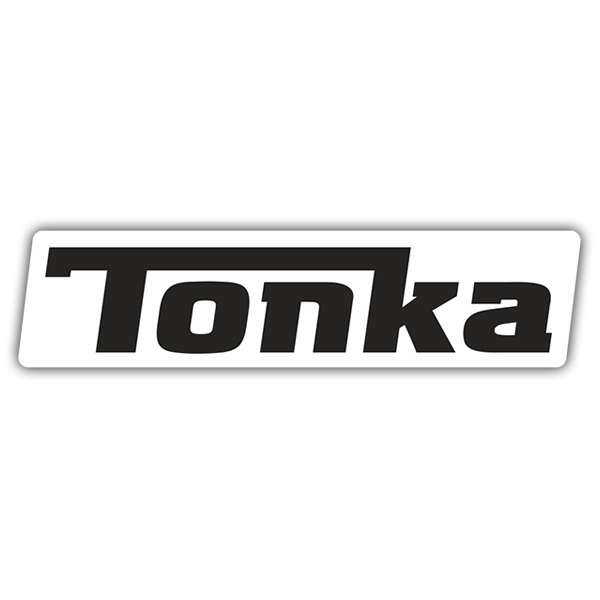 Aufkleber: Tonka in Fettdruck