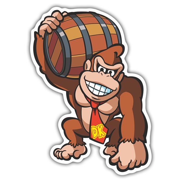 Aufkleber: Donkey Kong DK