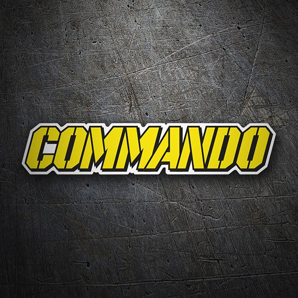 Aufkleber: Commando im Milit&auml;rstil