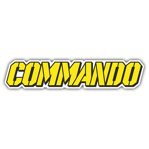 Aufkleber: Commando im Milit&auml;rstil