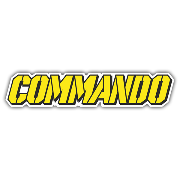 Aufkleber: Commando im Milit&auml;rstil
