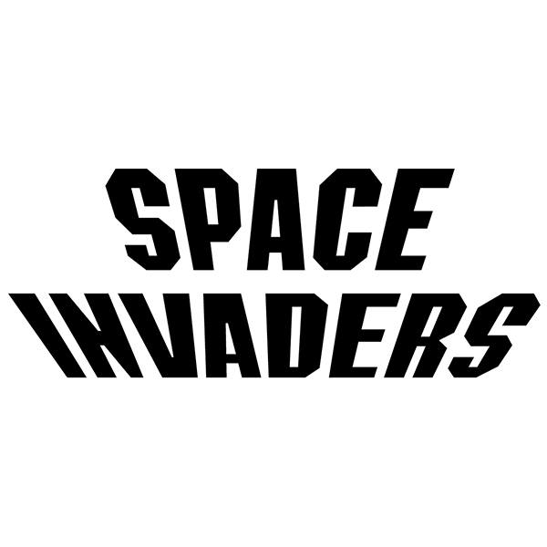 Aufkleber: Space Invaders Logo