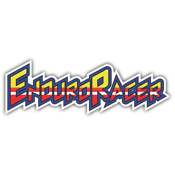 Aufkleber: Enduro Racer Logo