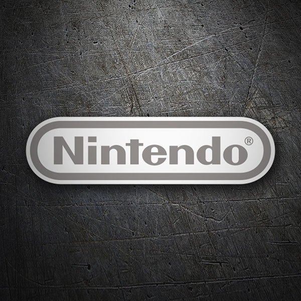 Aufkleber: Nintendo Logo gris