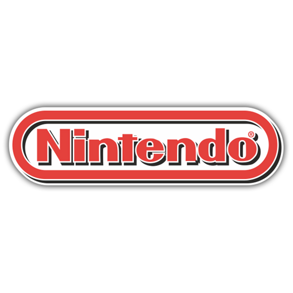 Aufkleber: Nintendo Logo 3D