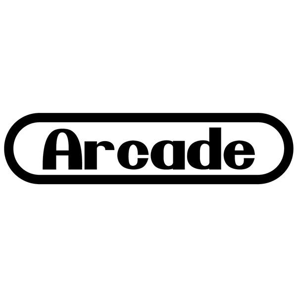 Aufkleber: Arcade Retro mit Ovalem Rahmen