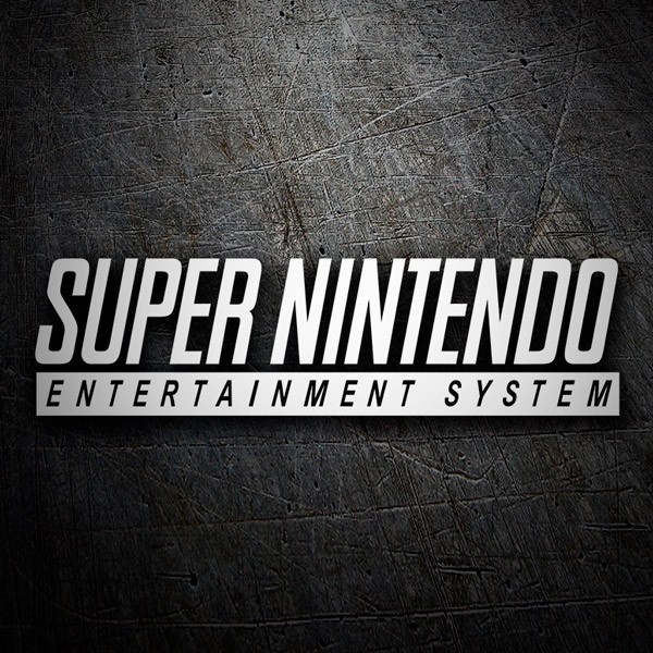 Aufkleber: Super Nintendo Logo