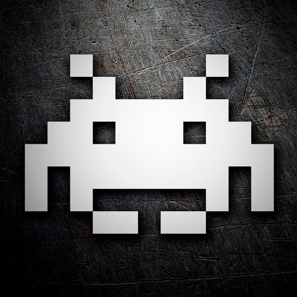 Aufkleber: Space Invaders Alien