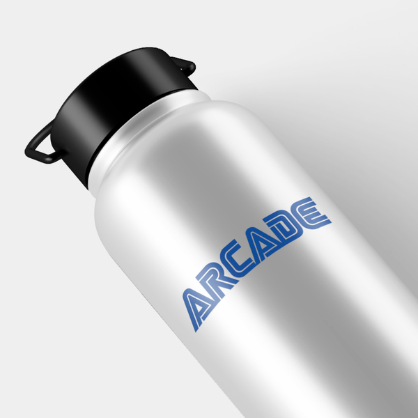 Aufkleber: Wort Arcade in Retro-Schriftart