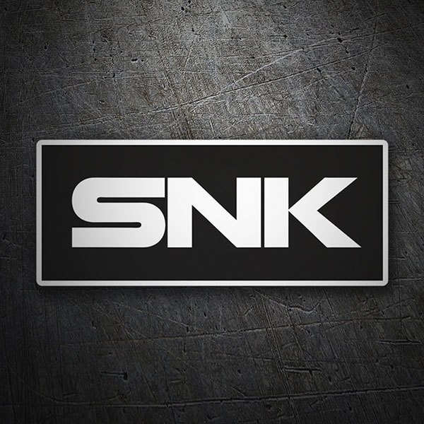 Aufkleber: Logo SNK in gro&szlig;en und stilisierten Buchstaben