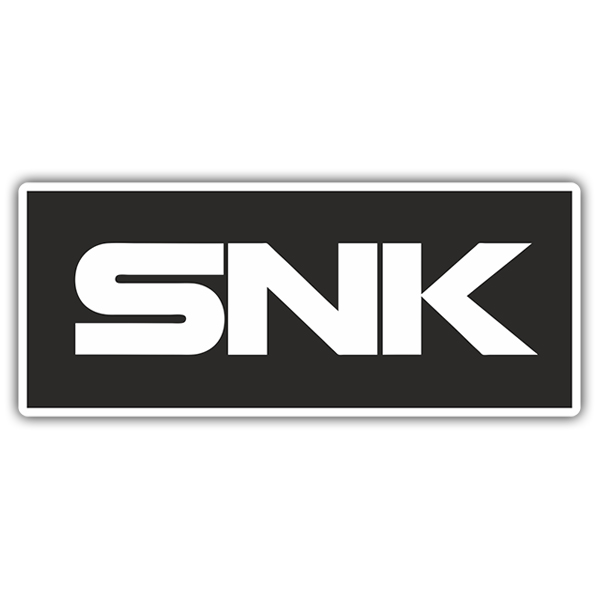 Aufkleber: Logo SNK in gro&szlig;en und stilisierten Buchstaben