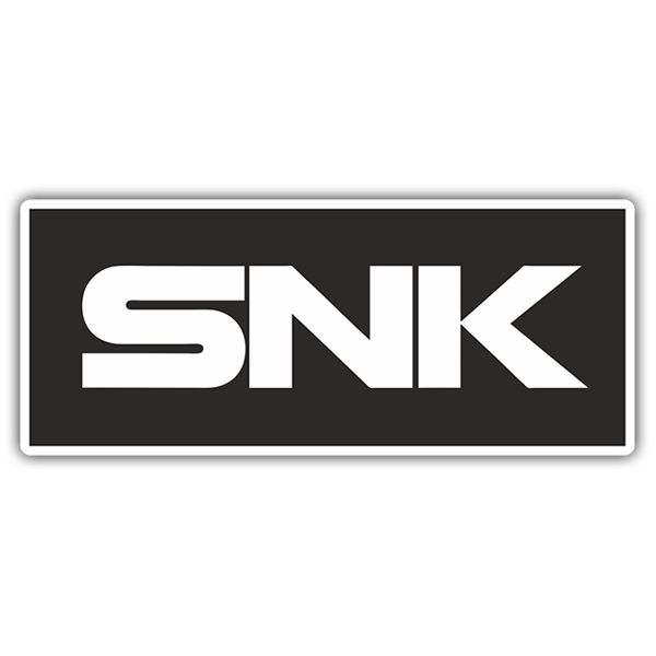 Aufkleber: Logo SNK in gro&szlig;en und stilisierten Buchstaben