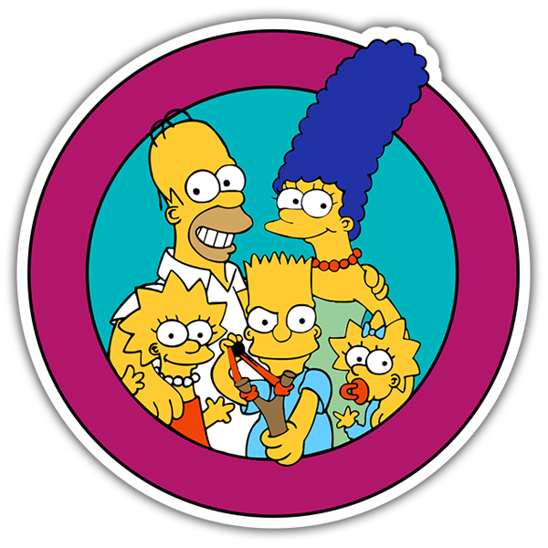 Aufkleber: Simpson-Flecken