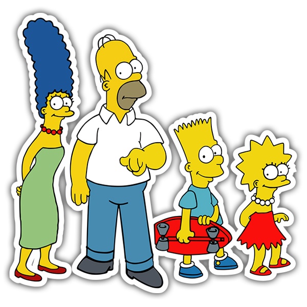 Aufkleber: The Simpsons