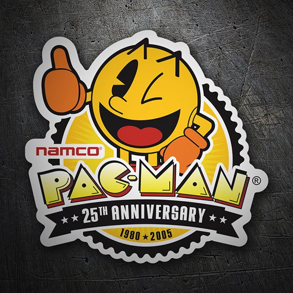 Aufkleber: Pac-Man 25. Jahrestag 1