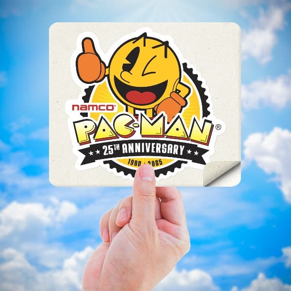 Aufkleber: Pac-Man 25. Jahrestag