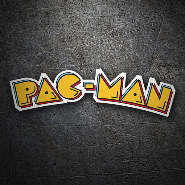 Aufkleber: Pac-Man Logo 1
