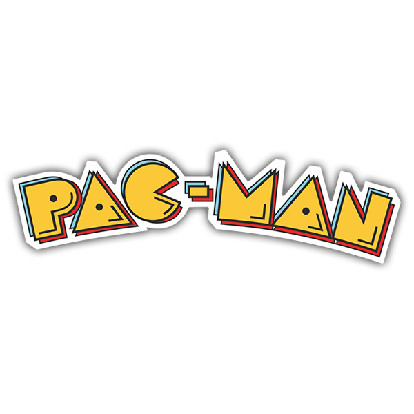 Aufkleber: Pac-Man Logo 0