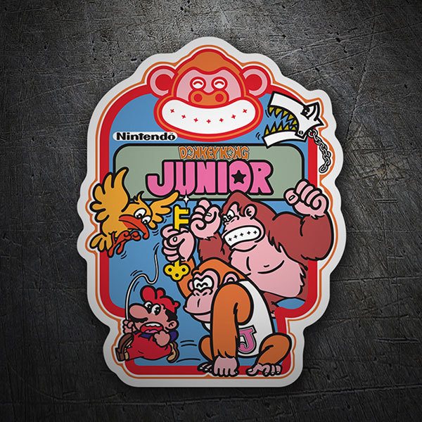 Aufkleber: Donkey Kong Junior Videospiel 1