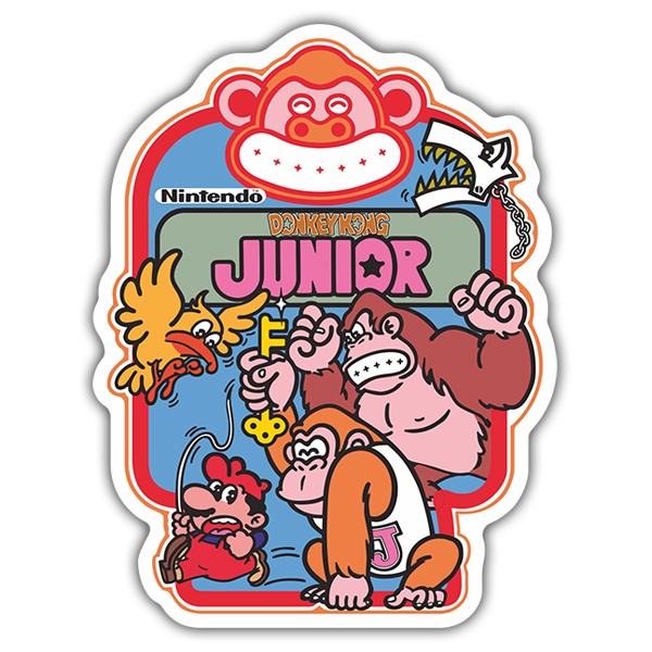 Aufkleber: Donkey Kong Junior Videospiel