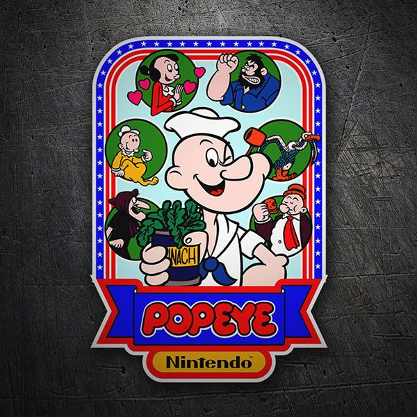 Aufkleber: Popeye Videospiel