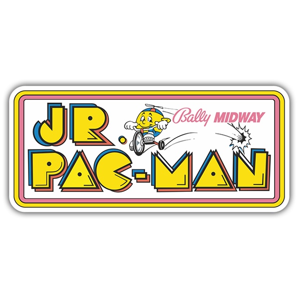 Aufkleber: Jr. Pac-Man