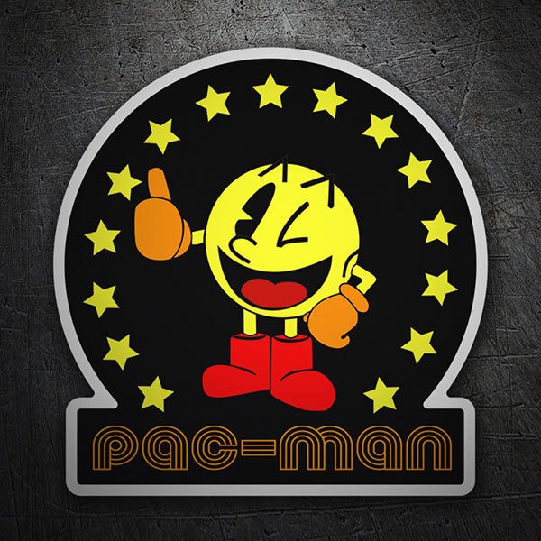 Aufkleber: Pac-Man Star