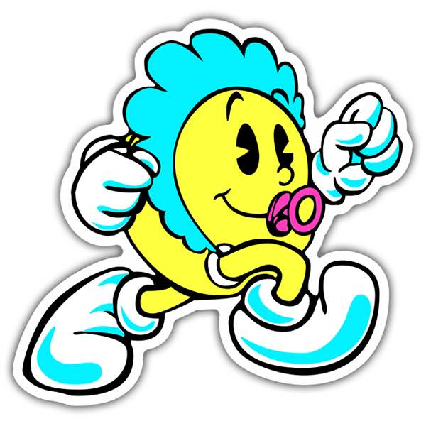Aufkleber: Baby Pac-Man