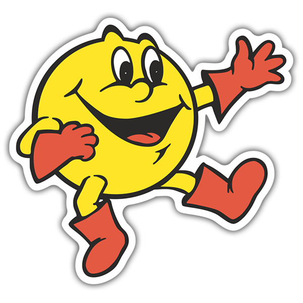 Aufkleber: Pac-Man Tanz