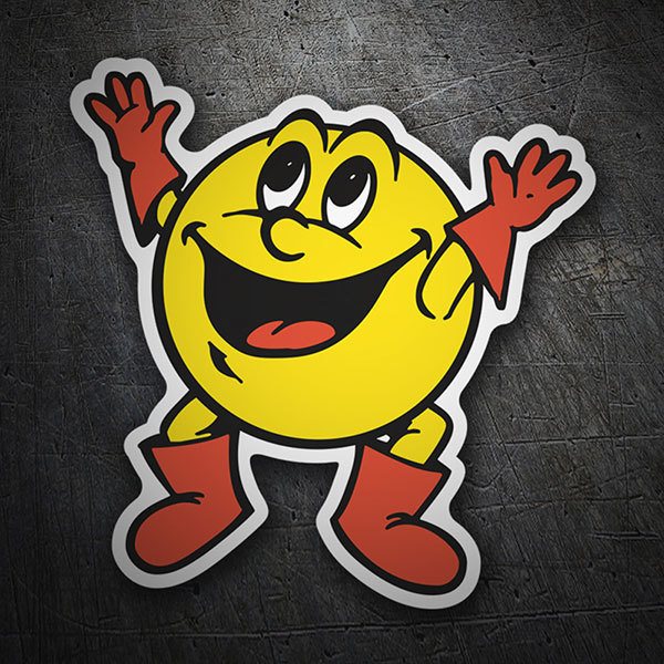 Aufkleber: Pac-Man Springen