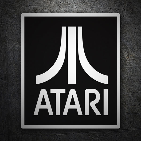 Aufkleber: Atari Negativ