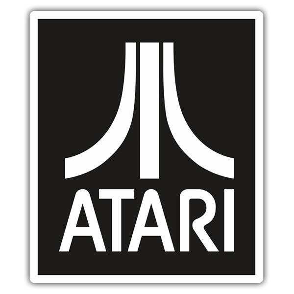 Aufkleber: Atari Negativ