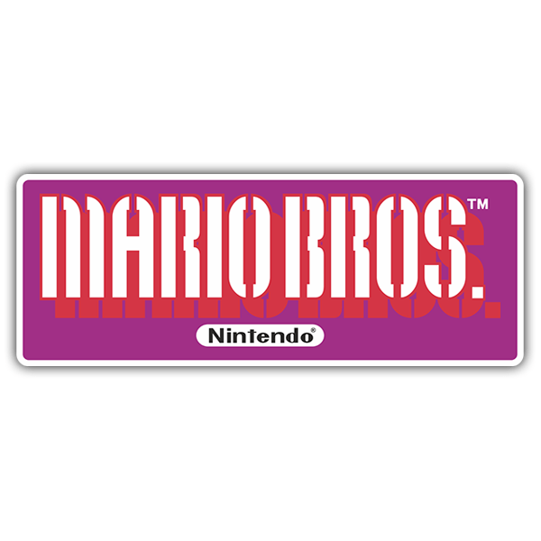 Aufkleber: Super Mario Bros Nintendo