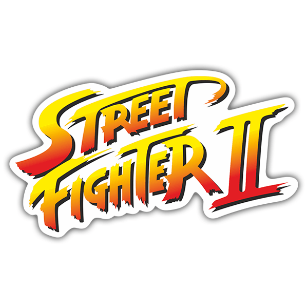 Aufkleber Street Fighter II Logo | WebWandtattoo.com