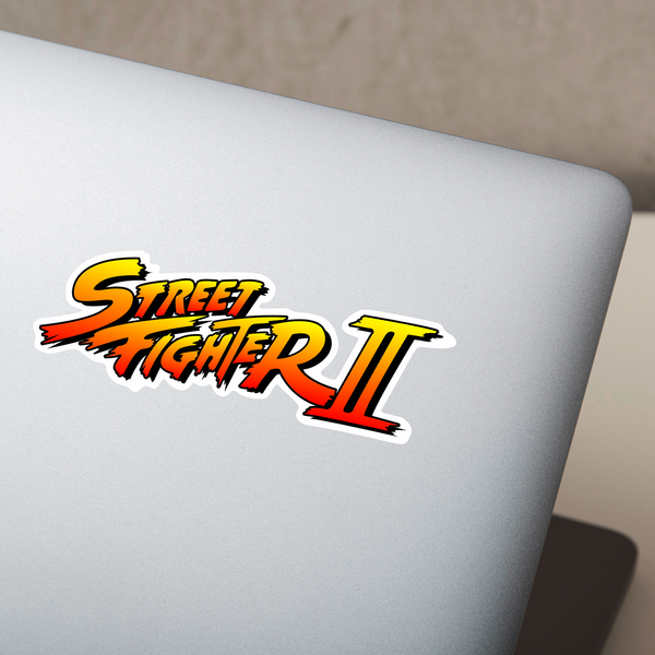 Aufkleber: Street Fighter II Logo Schatten 1