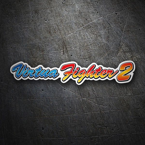 Aufkleber: Virtua Fighter 2 im Retro-Design