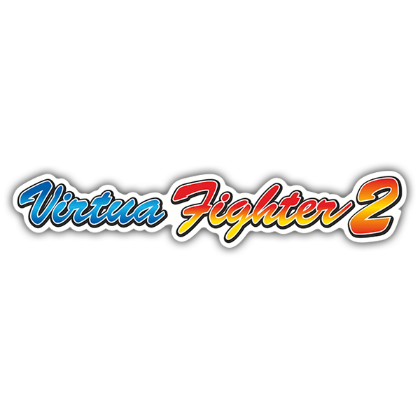 Aufkleber: Virtua Fighter 2 im Retro-Design