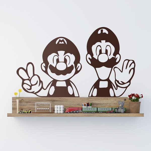 Kinderzimmer Wandtattoo: Mario und Luigi