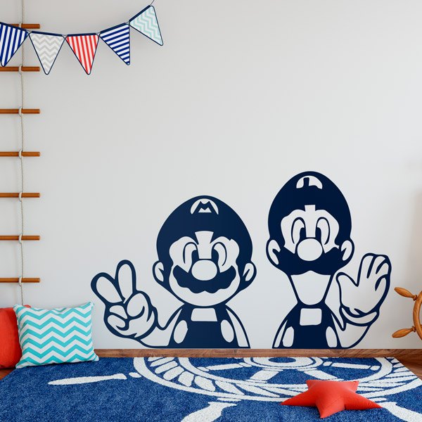 Kinderzimmer Wandtattoo: Mario und Luigi