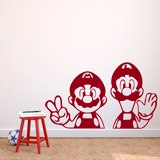 Kinderzimmer Wandtattoo: Mario und Luigi 3