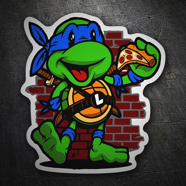 Aufkleber: Leonardo - Tortugas Ninja 1