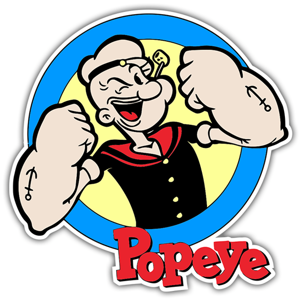 Aufkleber: Popeye der Seemann