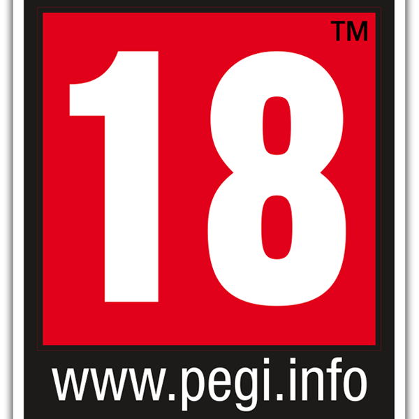 Aufkleber: Pegi 18 Logo