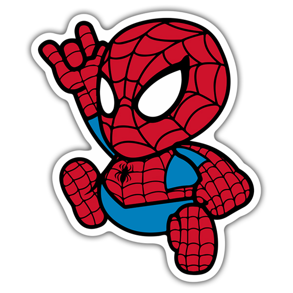 Aufkleber: Spiderman Cartoon
